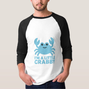 Pastellblaue Krabbe – Sanftes „Ich bin ein bissche T-Shirt