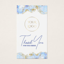 Pastellblaue Marmorverpackung