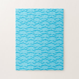 Pastellblaue Meereswellen Friedlicher Ozean Puzzle
