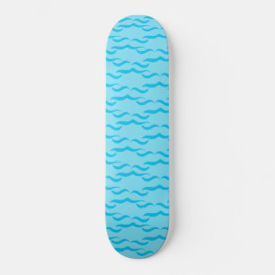 Pastellblaue Meereswellen Friedlicher Ozean Skateboard