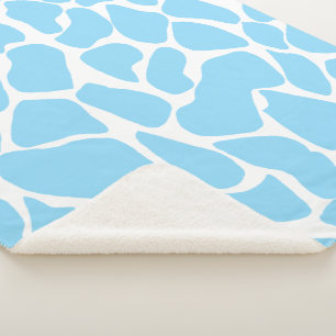 Pastellblaue Safari-Giraffen-Kinderzimmer-Dekorati Sherpadecke