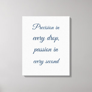 Pastellblaue Schrifttext-Perfusionistendekoration Leinwanddruck