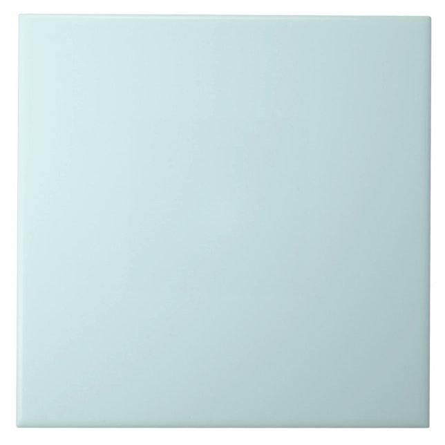 Pastellblaue Solid Color Minimalistische Keramik T Fliese (Vorderseite)