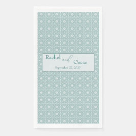 Pastellblaue Trauung Serviette