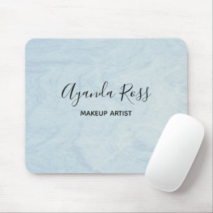 Pastellblaue Wasserfarbmarmor Mousepad