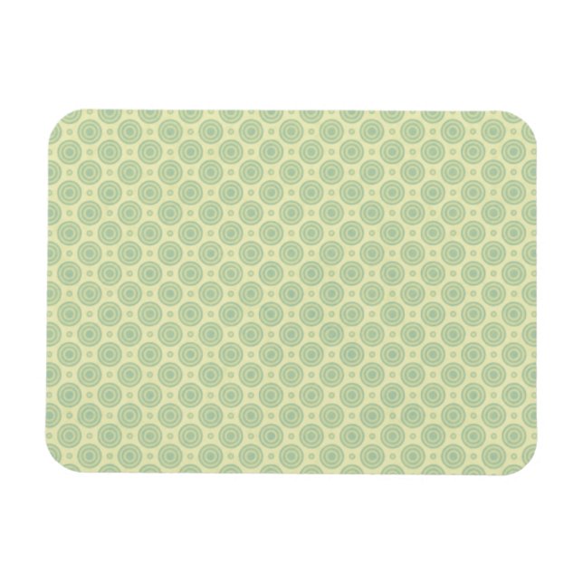 Pastellblaue Ziele auf Gelb Magnet (Horizontal)