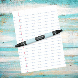 Pastellblauer Farbkrebs-Monogramm Kugelschreiber