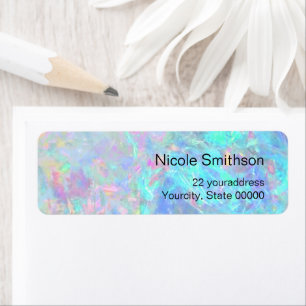 Pastellblauopal-Etiketten