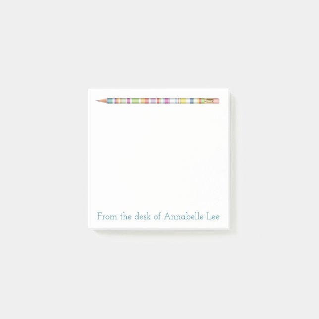 Pastellbleistift vier post-it klebezettel (Vorderseite)