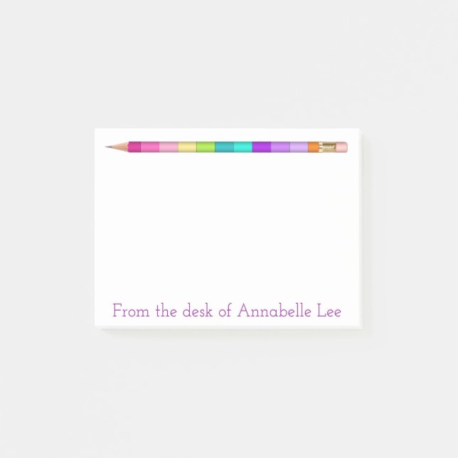 Pastellbleistift zwei post-it klebezettel (Vorderseite)