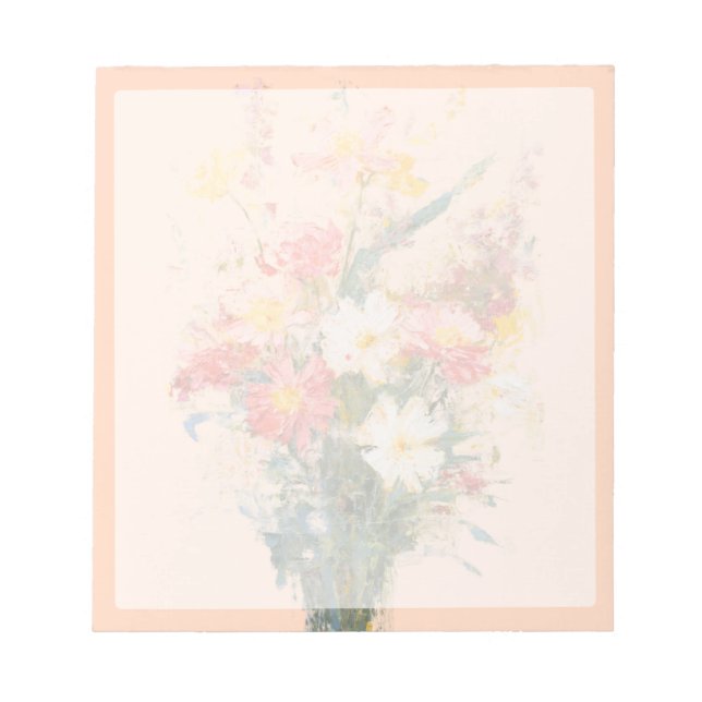Pastellblumen Notizblock (Vorderseite)
