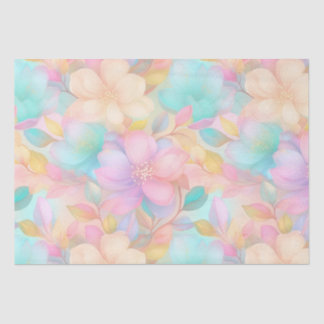 Pastellblumenmuster Seidenpapier
