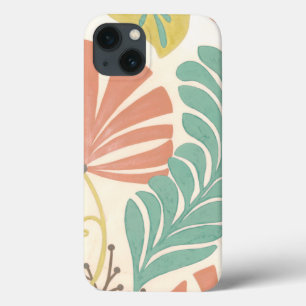 Pastellblumenreben und Blätter auf Case-Mate iPhone Hülle