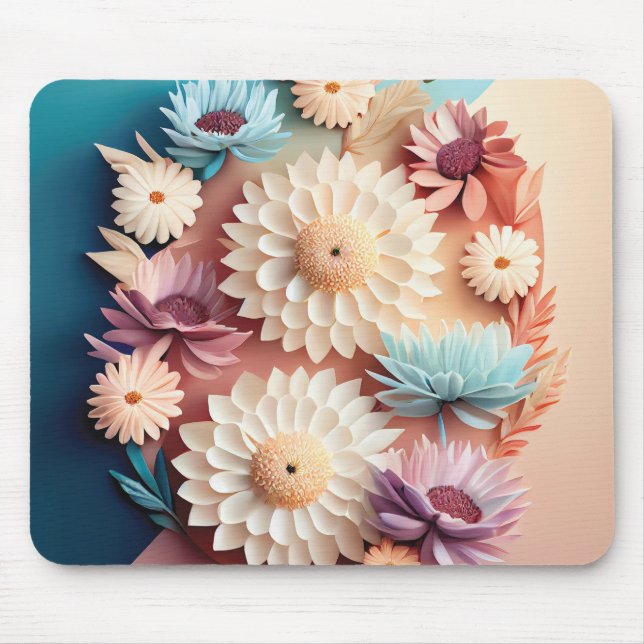 Pastellblüten  mousepad (Vorne)