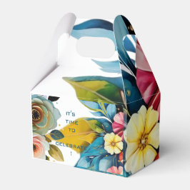 Pastellblütenmädchen Babydusche Geschenkschachtel