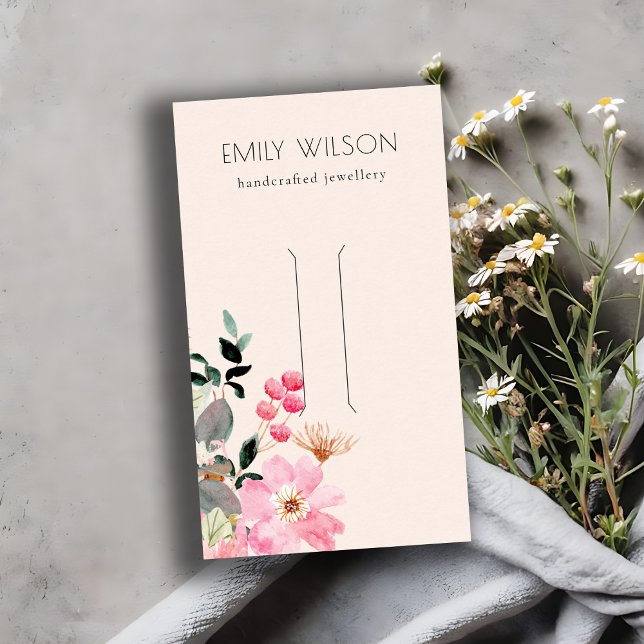 Pastellblütenpink, Blütenpink, Hair Clip Display Visitenkarte (Von Creator hochgeladen)