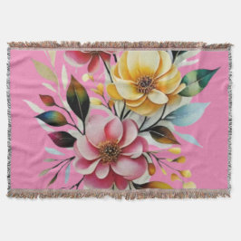 Pastellblütenrosa Gelbkunstvektor Decke