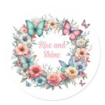 Pastellblütenschmetterlinge wachsen und glänzen