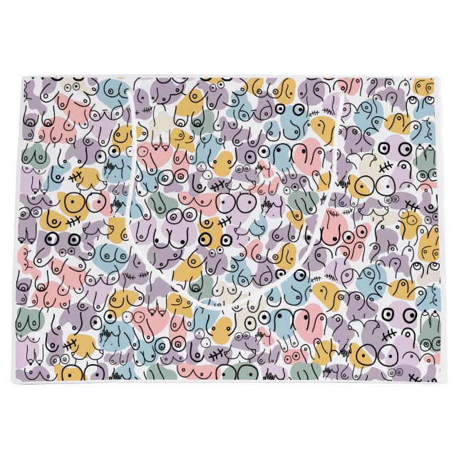 Pastellbrust Große Geschenktüte (Vorderseite)