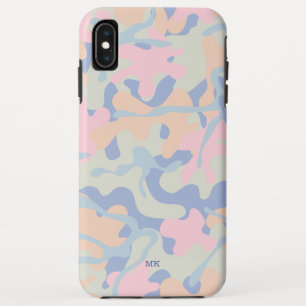 PastellCamouflage-Muster mit Monogramm Case-Mate iPhone Hülle