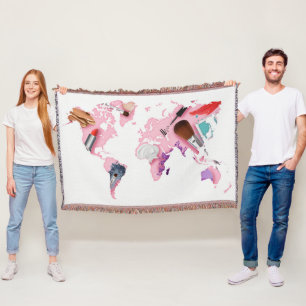 PastellComestics Weltkarte Decke