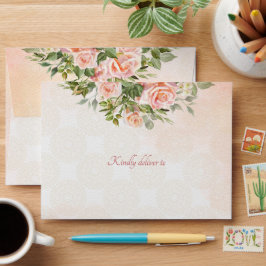 Pastellcreme-Rose Hochzeitskorrespondenz 12x18 für