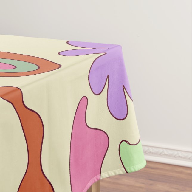 Pastelldoodelemente Tischdecke (Beispiel)