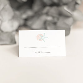 Pastelle am Meer Hochzeiten von Escort-Platzkarten Platzkarte