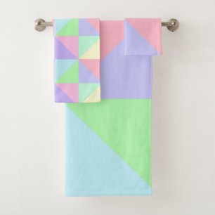 Pastelle Badetuch Set