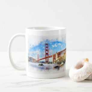 Pastelle der Golden Gate Bridge in San Francisco Kaffeetasse