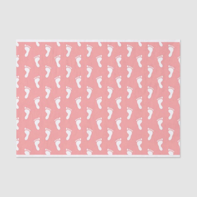 PASTELLE PINK BABY FEET SEIDENPAPIER (Vorderseite)