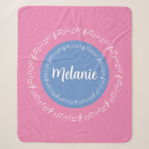 Pastelle Sherpa Blanket mit/angepasster Name Sherpadecke