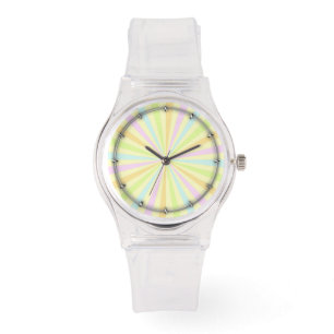 Pastelle Spinnrad Sun Burst Armbanduhr