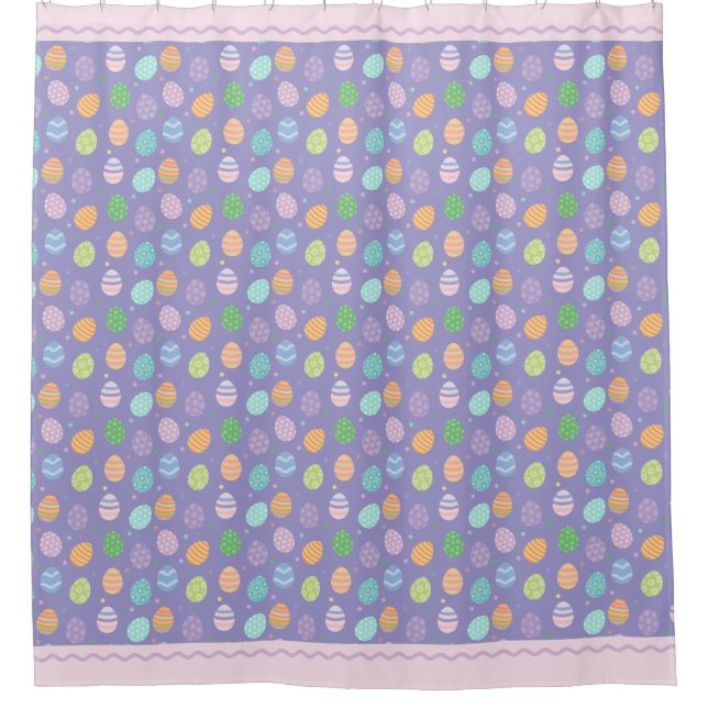 Pastelleier Duschvorhang (Vorderseite)