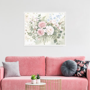 Pastellene Florale Serenade Leinwanddruck