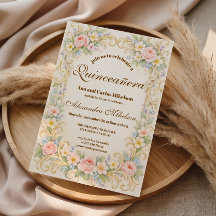 Pastellene Gart-Barock-Quinceañera