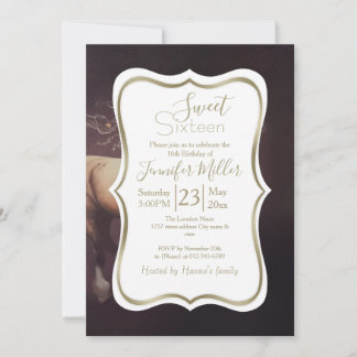 Pastellfarbe eines laufenden Pferdes Einladung