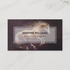 Pastellfarbe eines laufenden Pferdes Visitenkarte