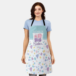 Pastellfarbe Große Schwester Elephant farbenfrohe Schürze