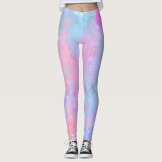 PastellfarbeKawaii Glitzern-Rosa-blaues Lila Leggings