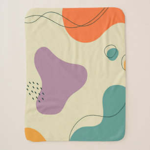 Pastellfarben abstrakte Formen moderner Hintergrun Sherpadecke