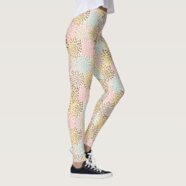 Pastellfarben abstrakte Sternexplosion Leggings