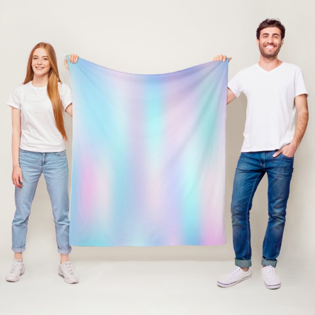 Pastellfarben Abstrakter irisierender Hintergrund Fleecedecke (Beispiel)