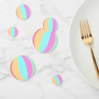 Pastellfarben Beach Ball Konfetti