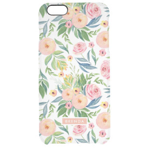 Pastellfarben-Blume Durchsichtige iPhone 6 Plus Hülle