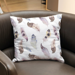 Pastellfarben Boho Feathpattern Kissen