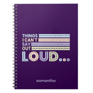 Pastellfarben Dinge, die ich nicht im Loud Journal Notizblock