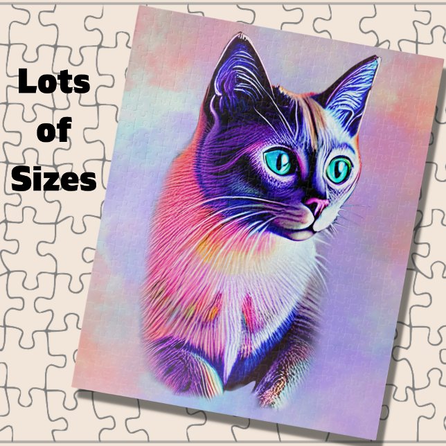 Pastellfarben, gemalt Siamkatze Puzzle (Von Creator hochgeladen)
