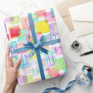 Pastellfarben Geometrisch Modernes, benutzerdefini Geschenkpapier