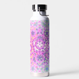 Pastellfarben Geometrisches Abstraktes Muster Trinkflasche